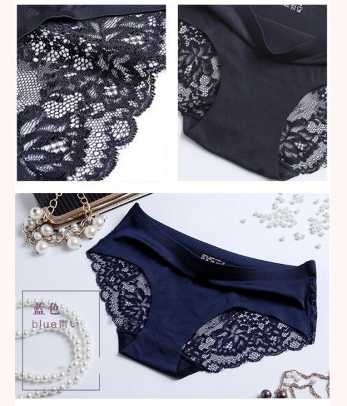 Kenevir Dantel Bayan İç Giyim Külot Seksi Dikişsiz Örme Buz Ipek 3