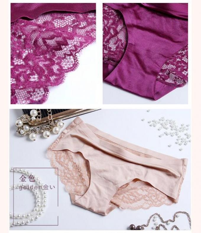 Kenevir Dantel Bayan İç Giyim Külot Seksi Dikişsiz Örme Buz Ipek 5