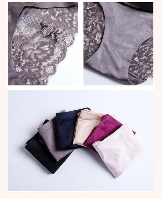 Kenevir Dantel Bayan İç Giyim Külot Seksi Dikişsiz Örme Buz Ipek 7