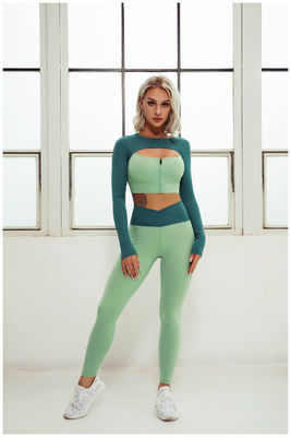 Polyester Fitness Salonu Yoga Kıyafetleri Bayan Kırpılmış Egzersiz Taytları Activewear