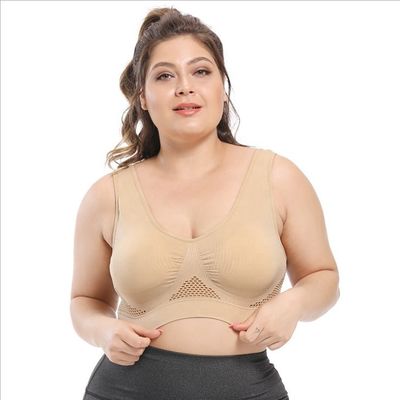 Yoga Sporları Büyük Bayan Sütyen 44C 44D 3XL 4XL Pamuklu Dantel İç Çamaşırı