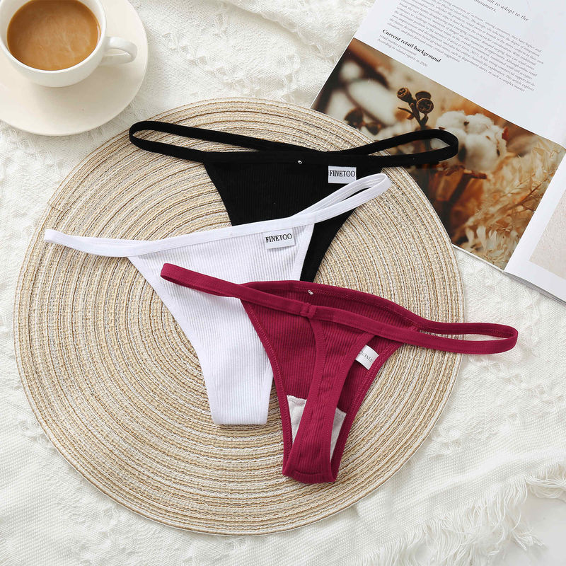 Nefes Alabilir Seksi Pamuklu İç Çamaşırı 50kg 60kg Seksi T Pantolon Kadın Lady Thongs