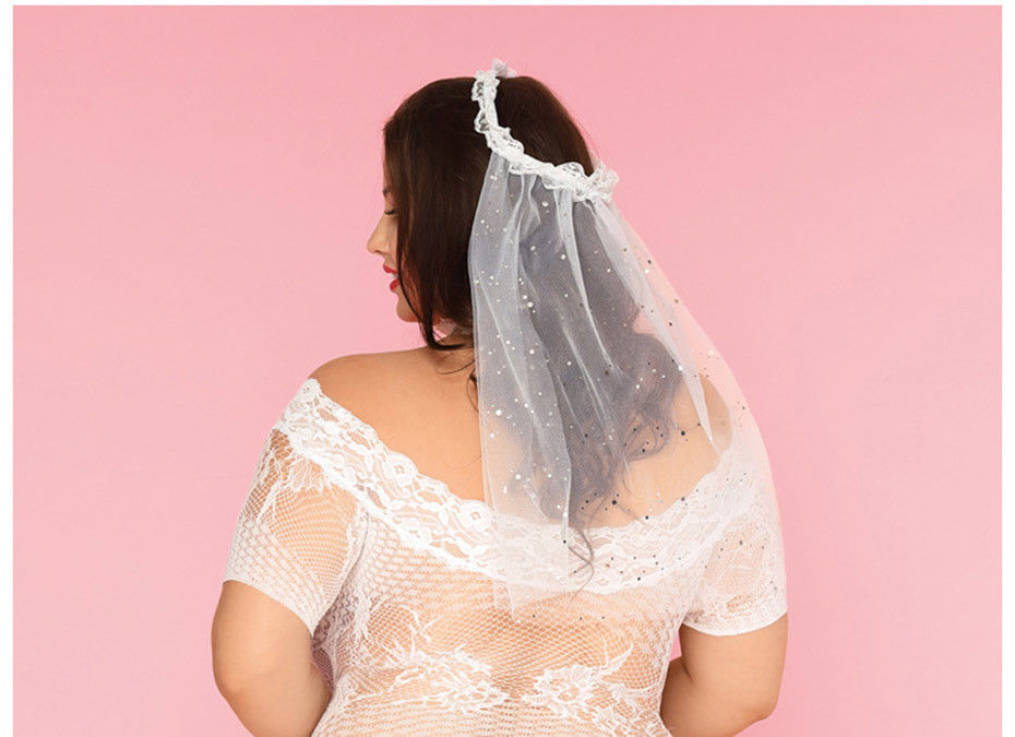 Sıcak Erotik Plus Babydoll İç Büyük Kadın Külot Düğün 85kg Ücretsiz Boyut