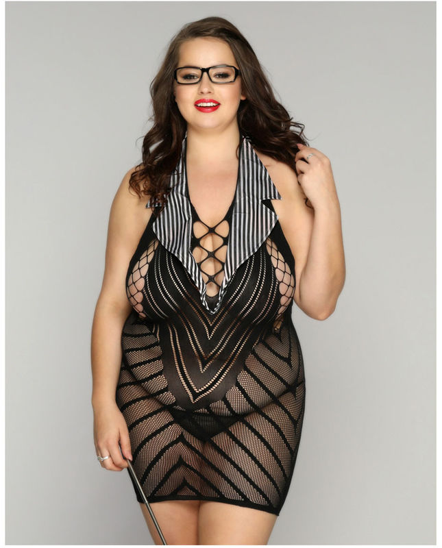 Öğretmen Okulu 95 cm Bel Seksi Cosplay Iç Çamaşırı M-XXL Dantel Tek Parça Bodysuit
