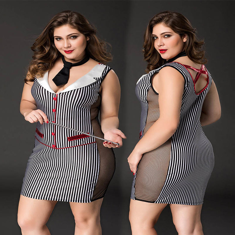 Öğretmen Okulu 95 cm Bel Seksi Cosplay Iç Çamaşırı M-XXL Dantel Tek Parça Bodysuit