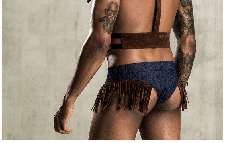 Polyester Naylon Seksi İnek Hizmetçi İç Çamaşırı Erkek Çiçek Kolsuz Şapka İç Çamaşırı