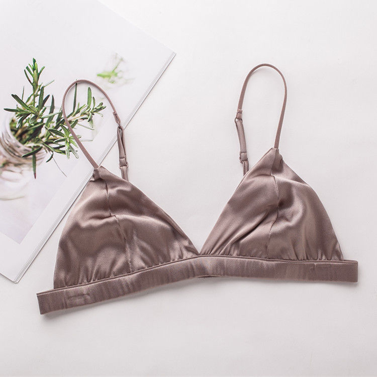 Cabrio Seksi Kadın Sütyen Intimates İpek Kablosuz Sütyen 32A 32B 32C Naylon Spandex