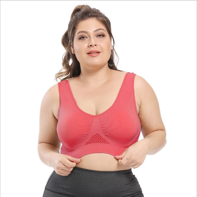 Yoga Sporları Büyük Bayan Sütyen 44C 44D 3XL 4XL Pamuklu Dantel İç Çamaşırı