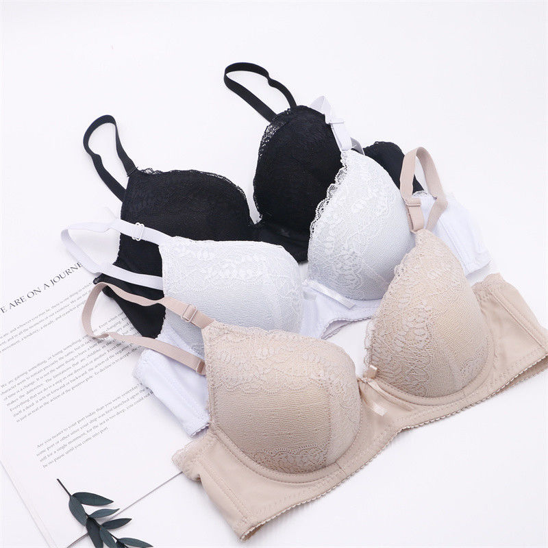 75B 75C Dantel Push Up Bralette Sütyen 50kg 60kg Anti Bakteriyel Kadın Örme