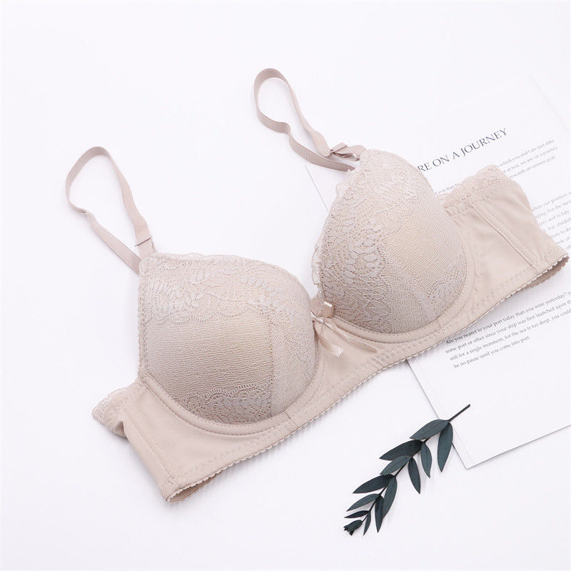 75B 75C Dantel Push Up Bralette Sütyen 50kg 60kg Anti Bakteriyel Kadın Örme