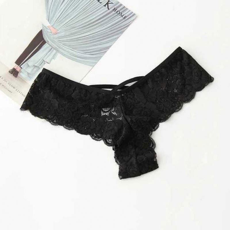 G-String 4XL 5XL Naylon Siyah Knickers Dantel Seksi Kadın Iç Çamaşırı Knickers