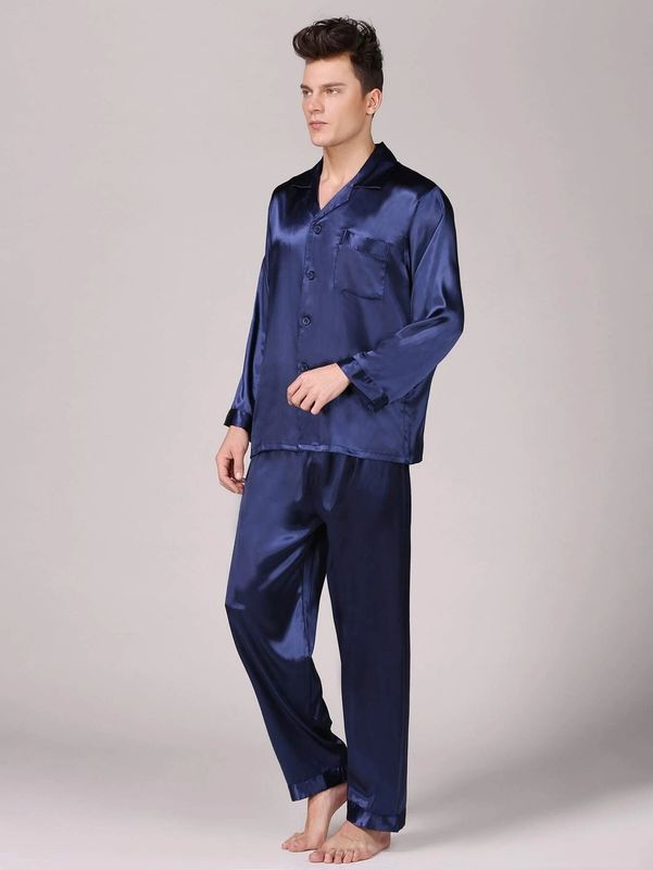 Setnotch Erkek Pijama İpek Sıcak Kış Erkek Pijama Pjs Lounge