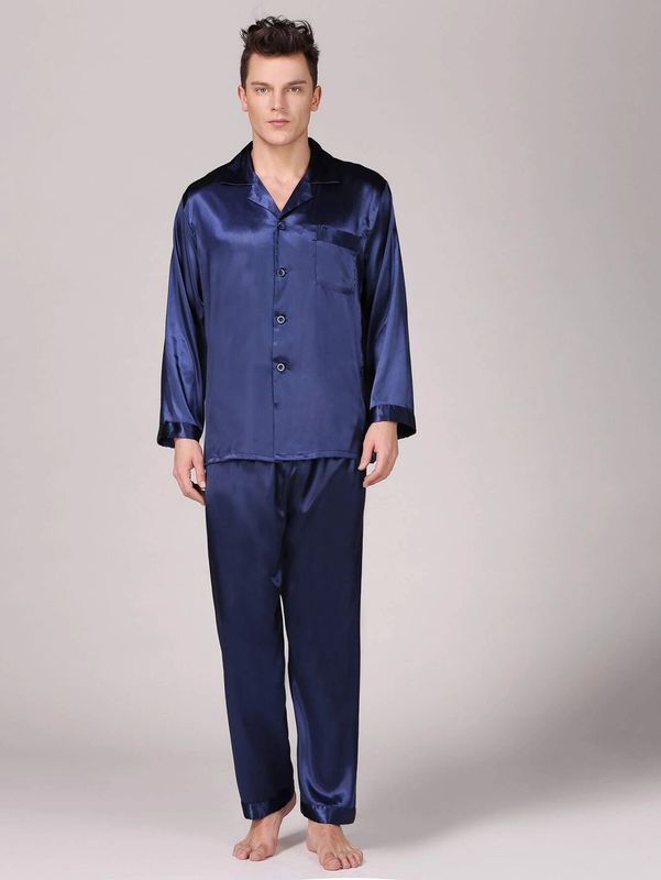 Setnotch Erkek Pijama İpek Sıcak Kış Erkek Pijama Pjs Lounge