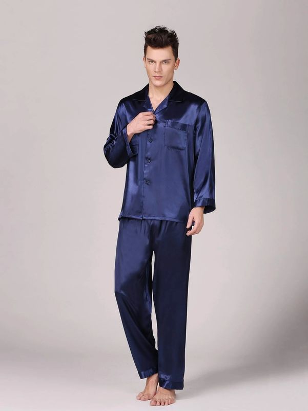 Setnotch Erkek Pijama İpek Sıcak Kış Erkek Pijama Pjs Lounge