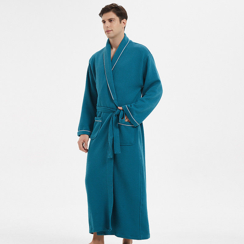 Plus Loungewear Erkek Pijama Katı Pamuklu Kumaş Erkekler İçin Sıcak Pjs