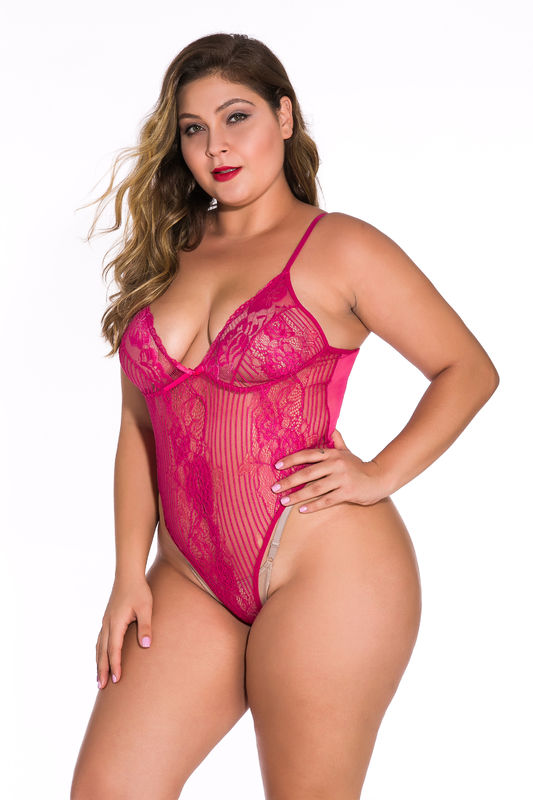 Kolsuz Temptation Plus Babydoll İç Çamaşırı Beyaz Dantel L-5XL Polyester 95
