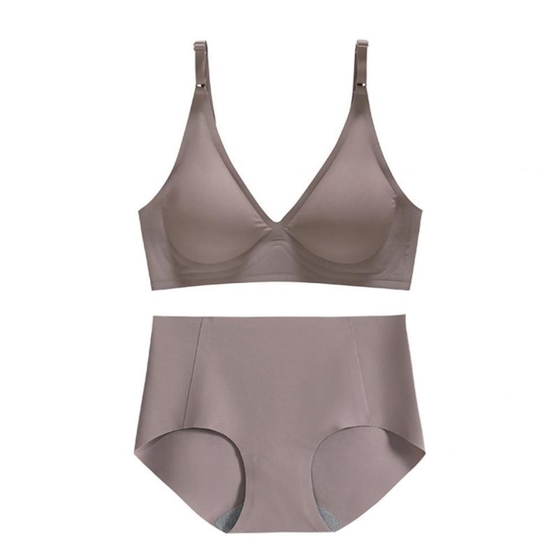 Dokuma Racerback Dikişsiz V Yaka Bralette Nervürlü 3/4 Fincan Push Up Sütyen